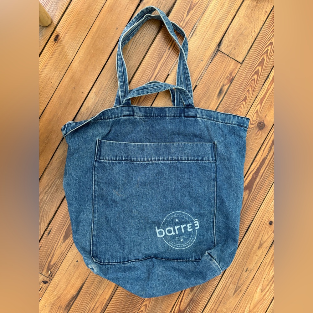 Barre3 Denim Tote bag